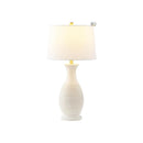 30-Inch Bone Resin Table Lamp, Set of 2