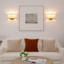 Boho Wall Sconce, 13-Inch Brass with Linen Shade