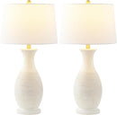 30-Inch Bone Resin Table Lamp, Set of 2